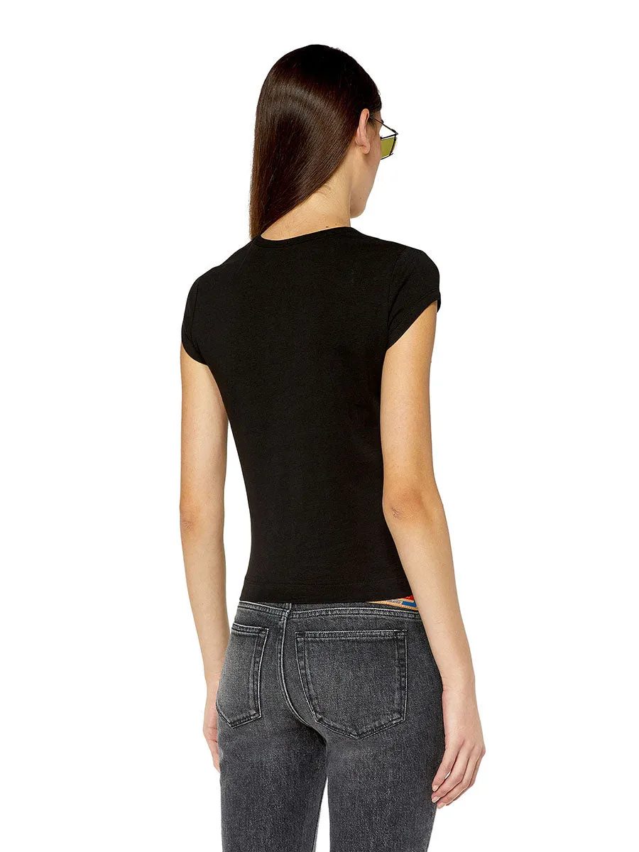 DIESEL Women T-Shirt T-ANGIE T-SHIRT Black