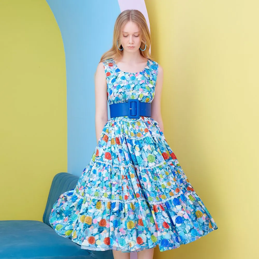 ICONIC BLUE JAZZY DRESS MODEL JAZZY DRESS 6792