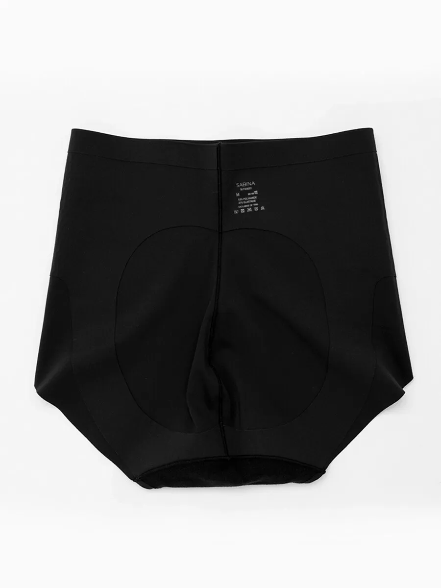 SABINA Seamless Shapewear Mid Waisted Panty - Black
