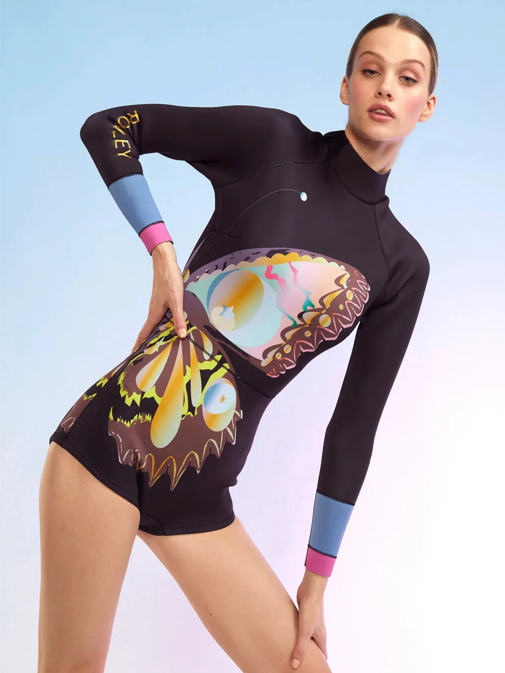 CYNTHIA ROWLEY BUTTERFLY WETSUIT IN BLACK