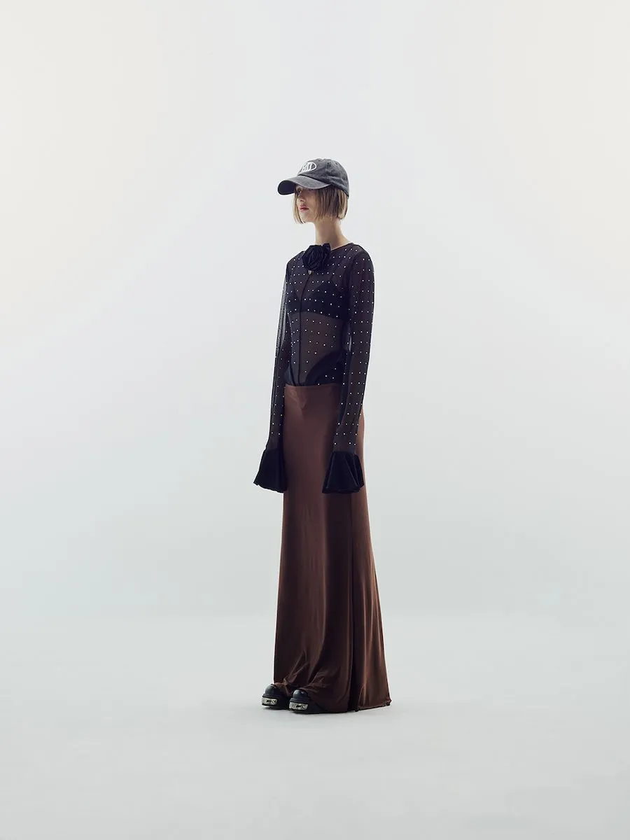 BLACKDOG BKK Women Dark brown everyday skirt