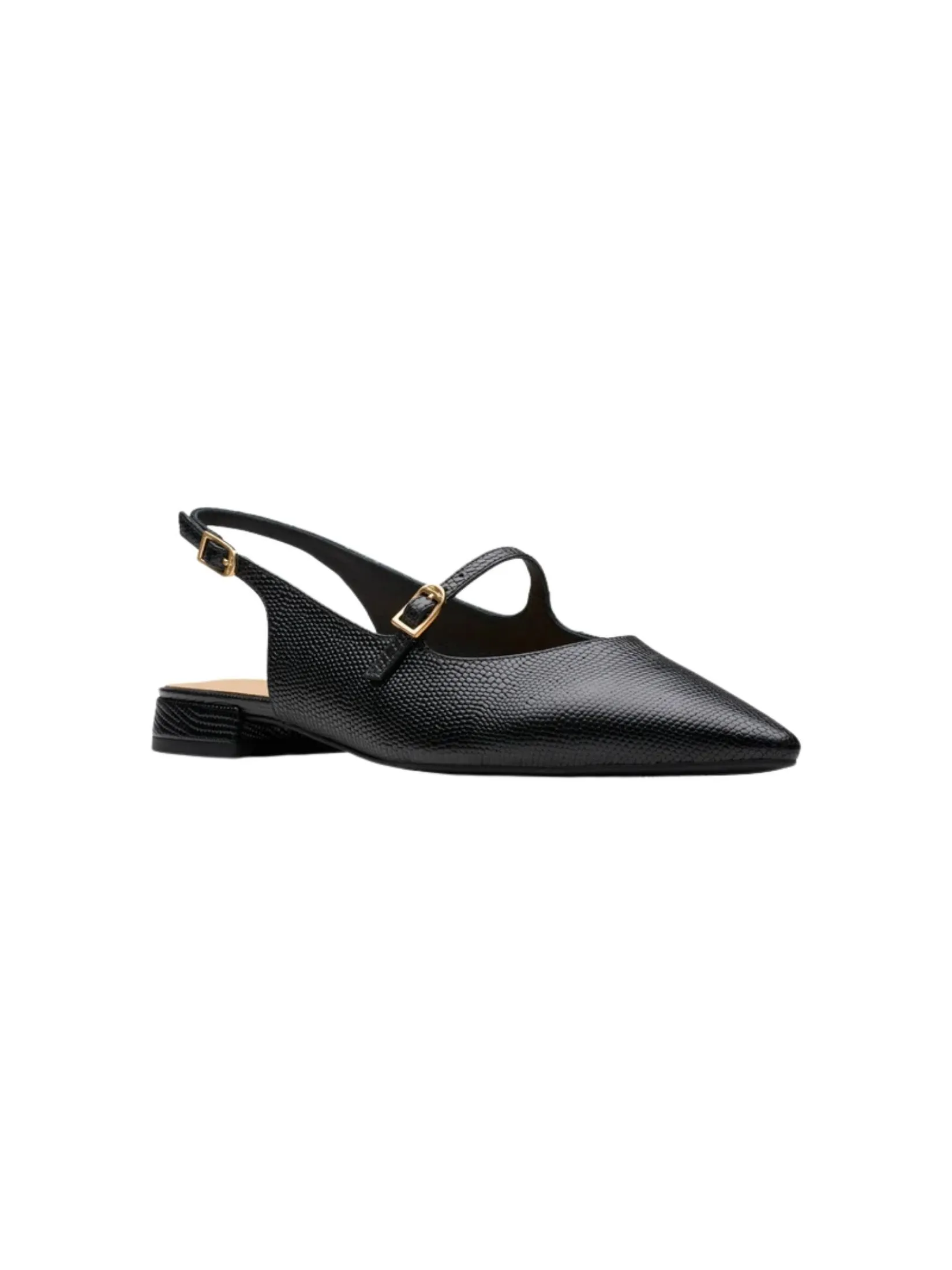CLARKS SENSA 15 SHINE Black Interest Women's Mary Jane Flats