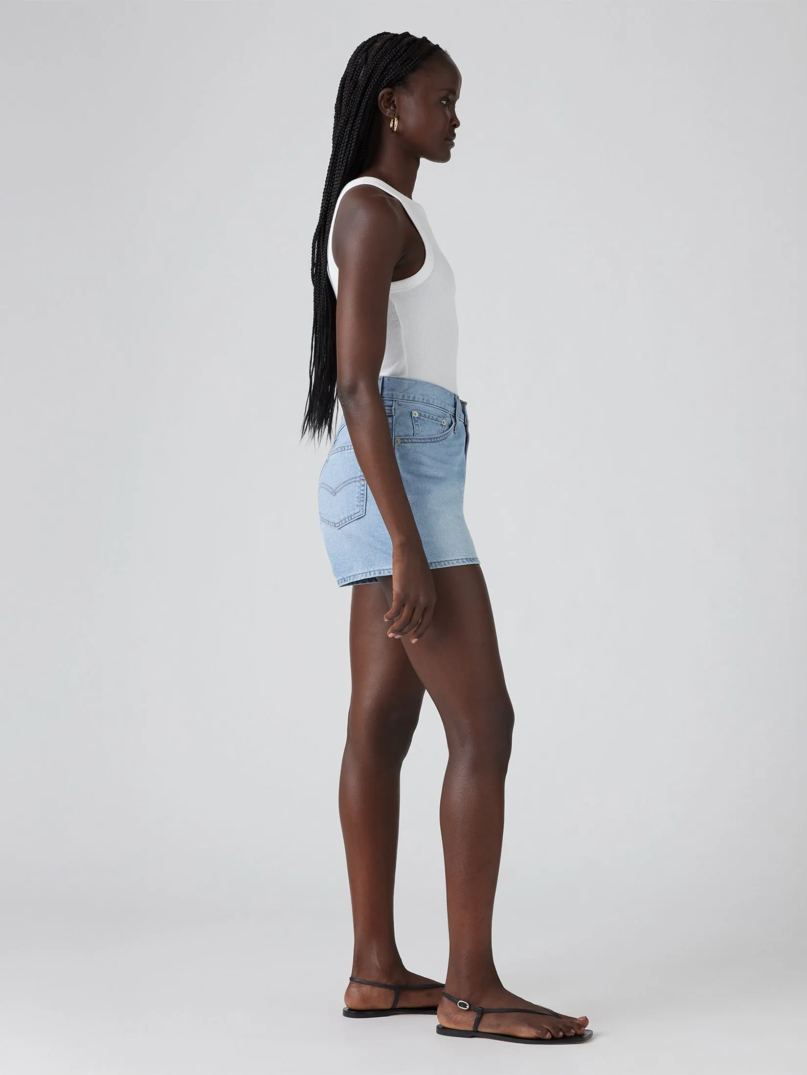 LEVI'S Women's '80s Mom Shorts Light Blue