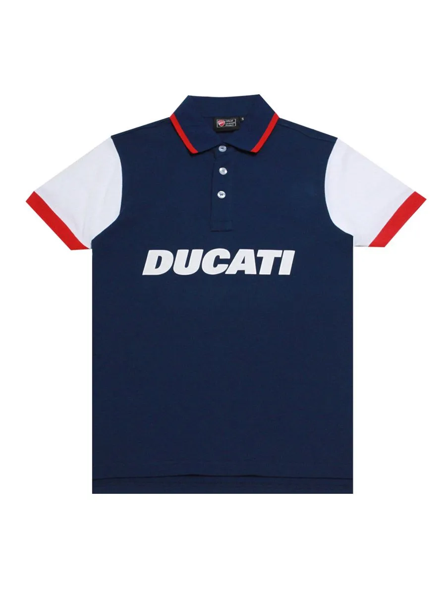 DUCATI Navy POLO-shirt for men DCT52 044
