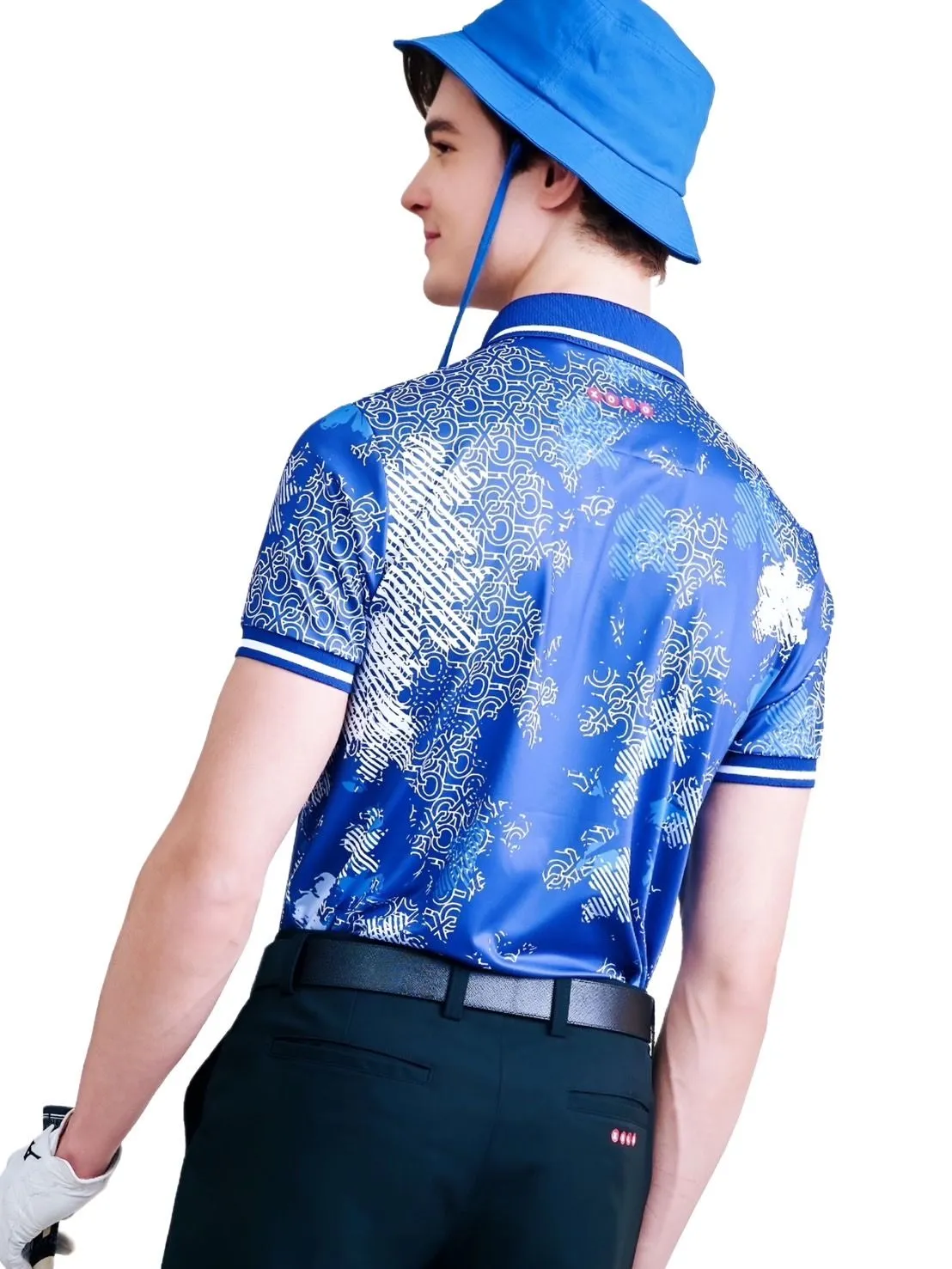 XOLO Blue FLORAL POLO (040113)