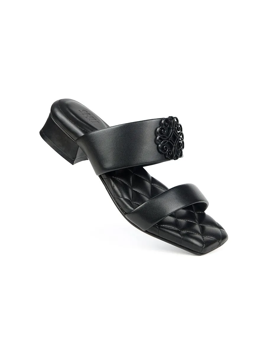 SHU WOMEN  PALETTE SOFT 1" INFINITE HEART ONTONE - BLACK