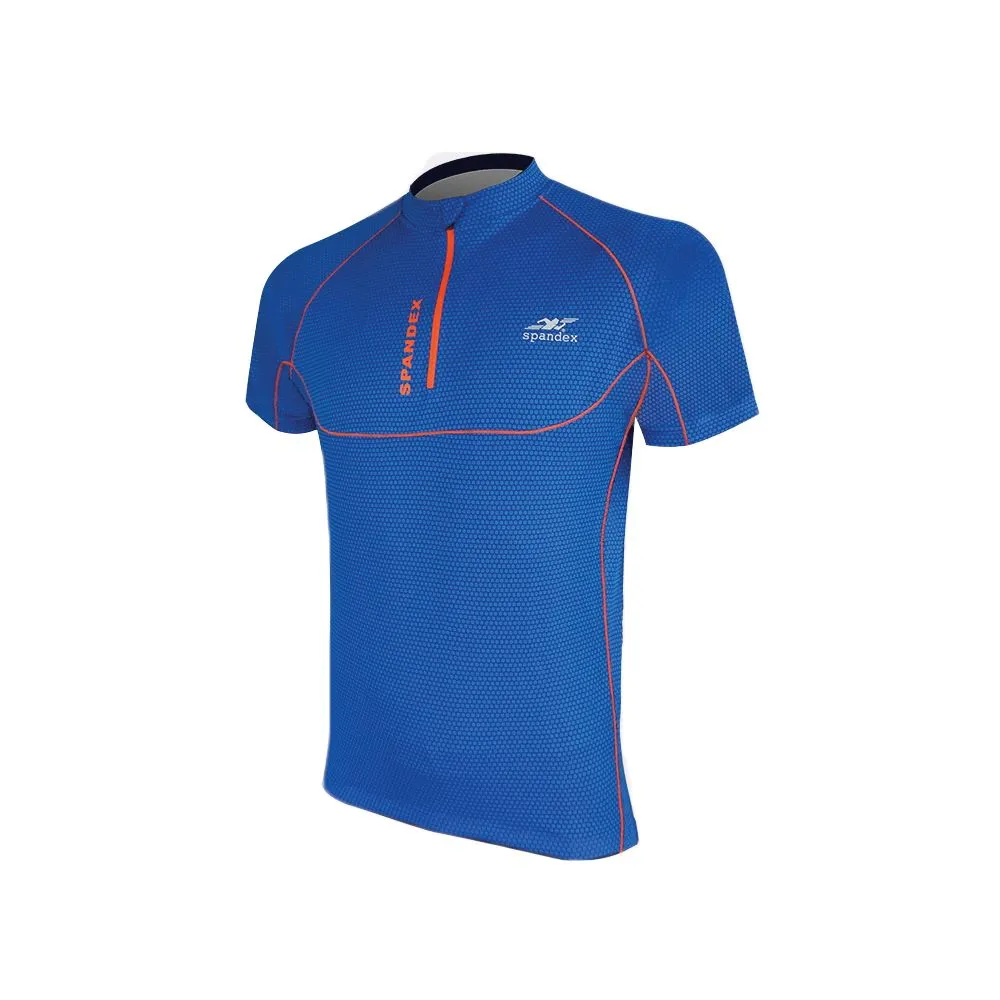 SPANDEX Blue/Orange-CS002-Cycling Short Sleeve