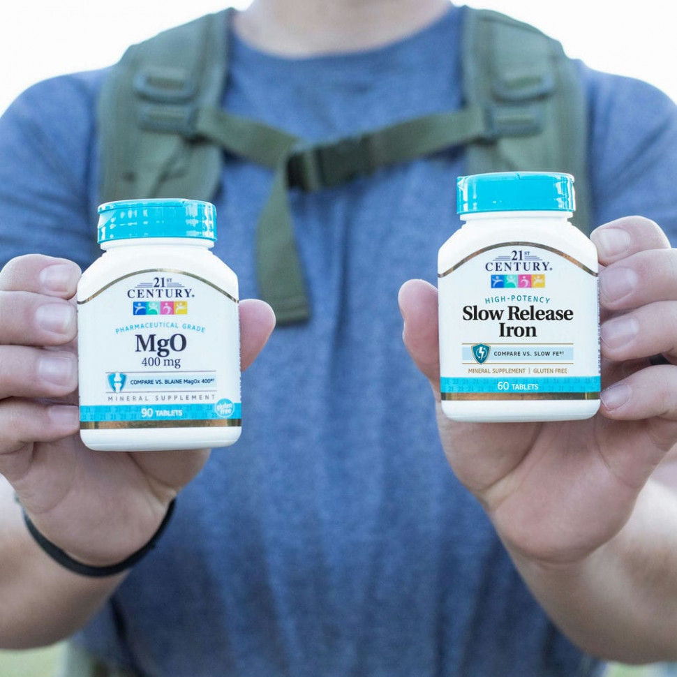 21st Century, железо медленного высвобождения, 60 таблеток