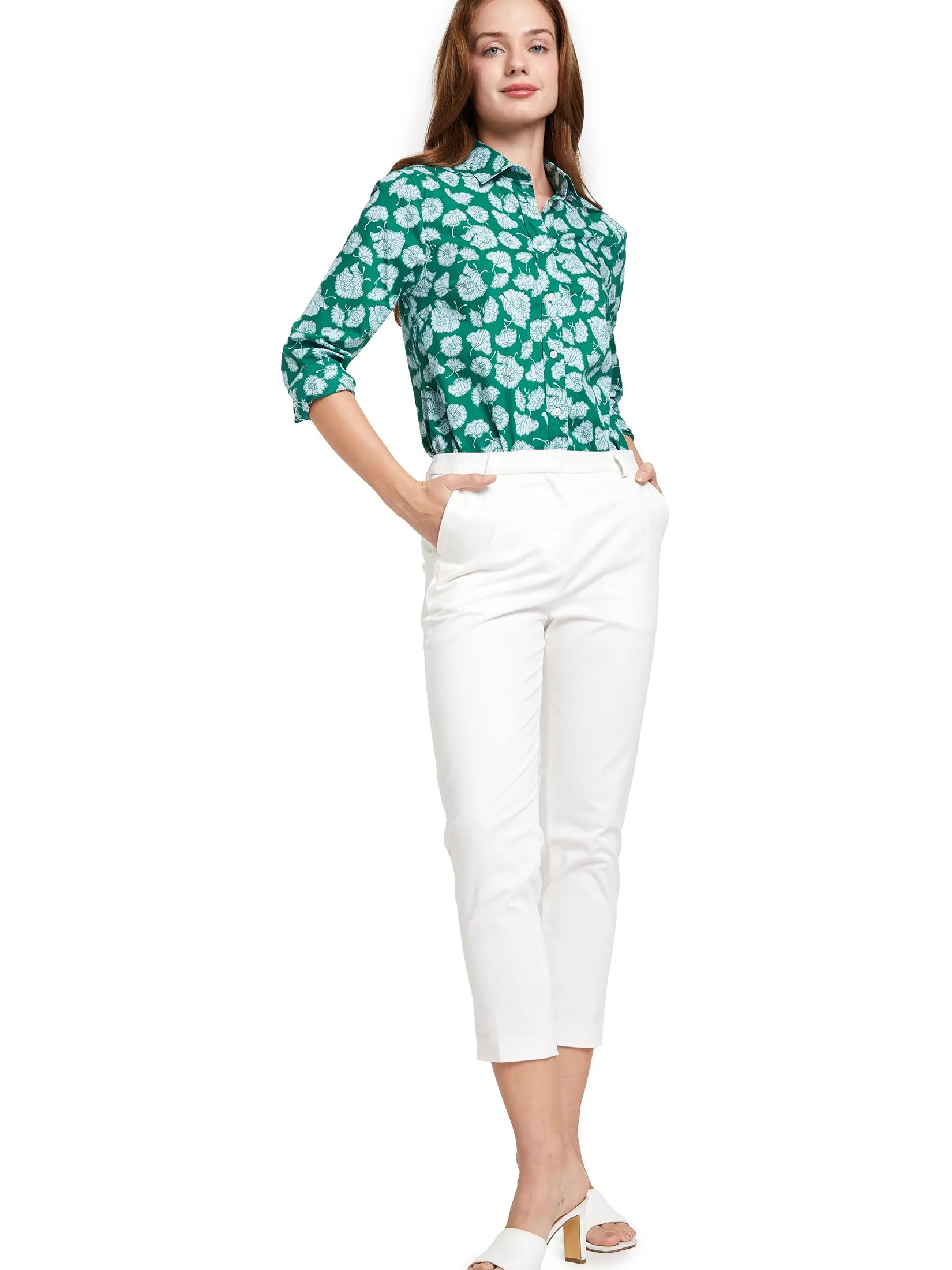 ALUMNUS Women Shirt Long Sleeves Collar Print