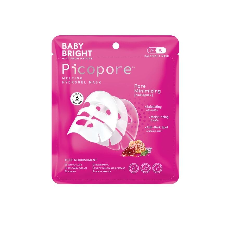 Baby Bright Picopore Melting Hydrogel Mask 1'S - Pink