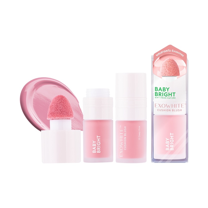 Baby Bright Exowhite Cushion Blush 01 - 01 Deep Pink