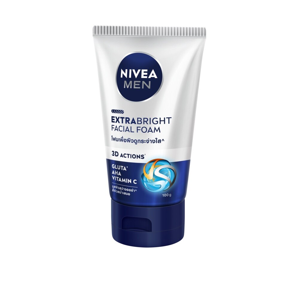 Nivea Men Extra Bright Facial Foam 100 G. โฟมล้างหน้า