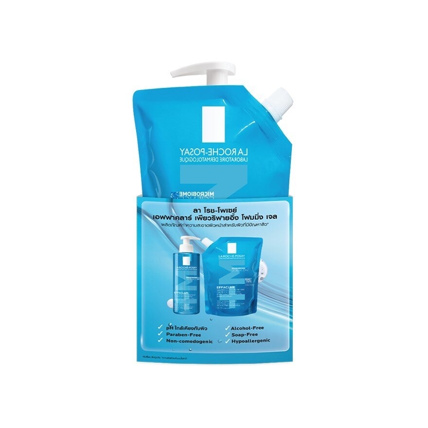 La Roche-Posay Effaclar Purifying Foaming Gel 400 ml. + Refill 400 ml.