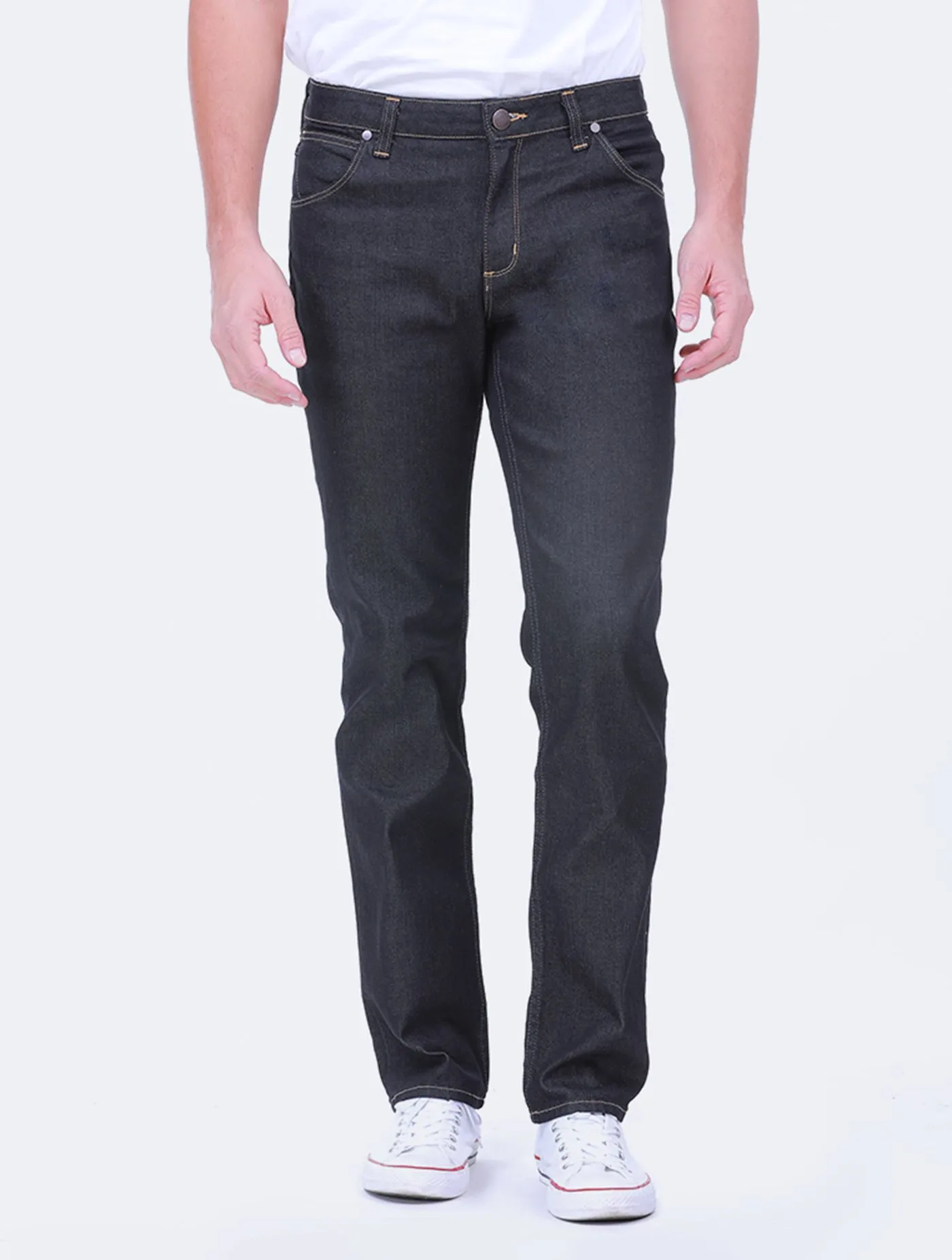 WRANGLER MEN'S JEANS WR WR15Q36R NAVY BLUE Mid-waist regular fit (GREENSBORO)