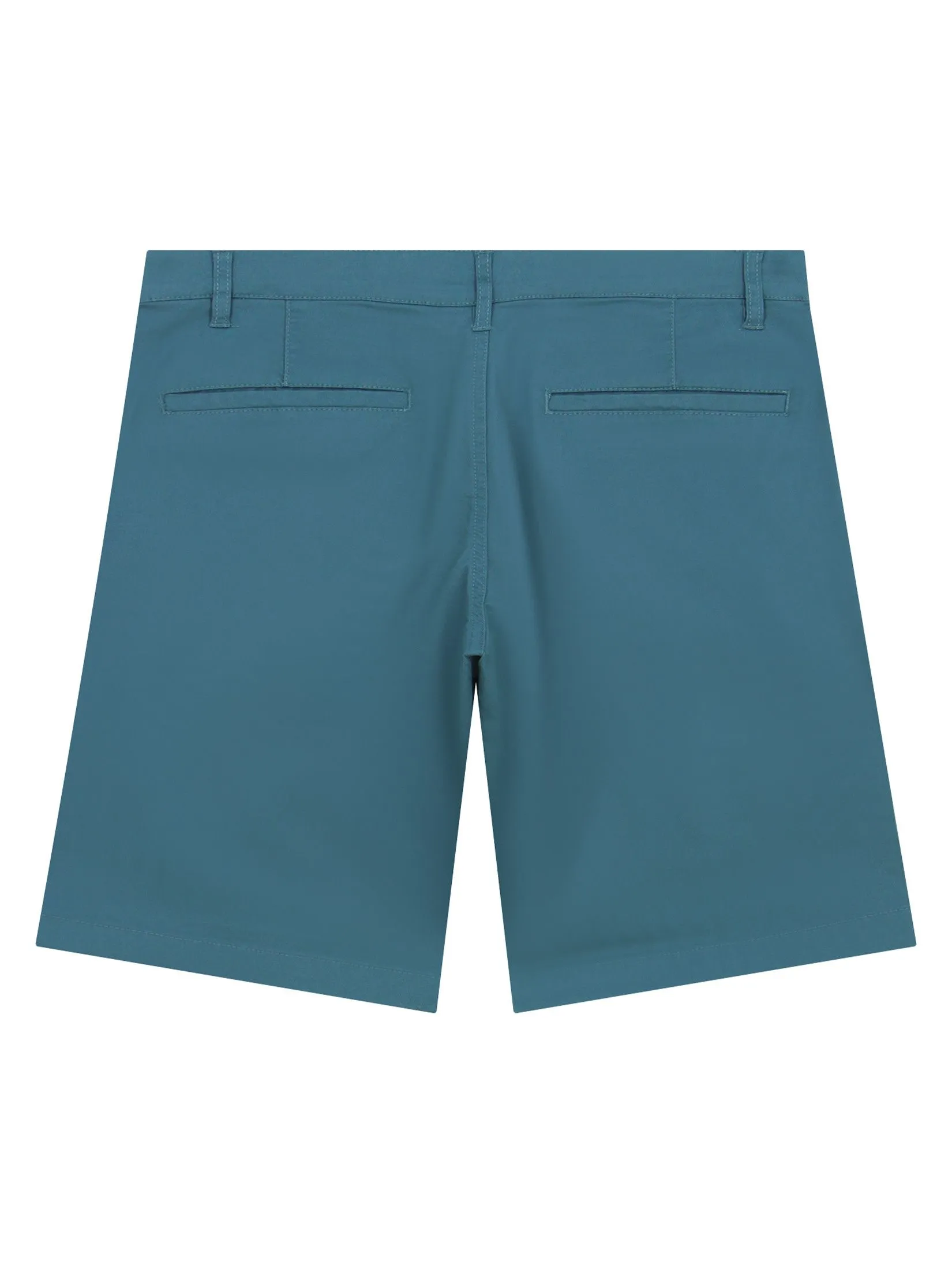 GIORDANO Men's Slim Taper Bermuda Shorts (180° Elastic Waist) Deep Emerald green