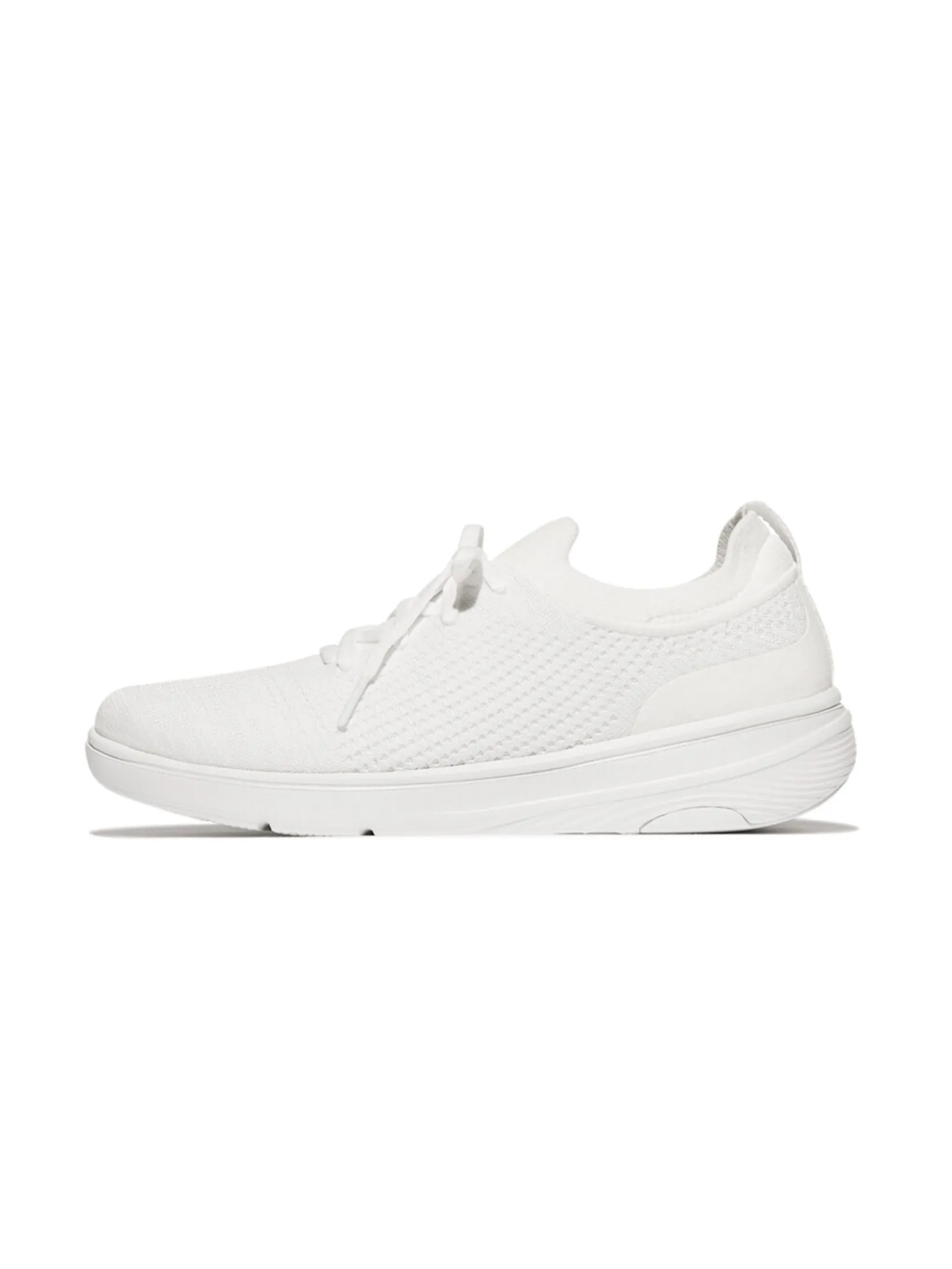 FitFlop™ WOMEN'S SUPER-Q KNIT SLIP-ON LACED WHITE