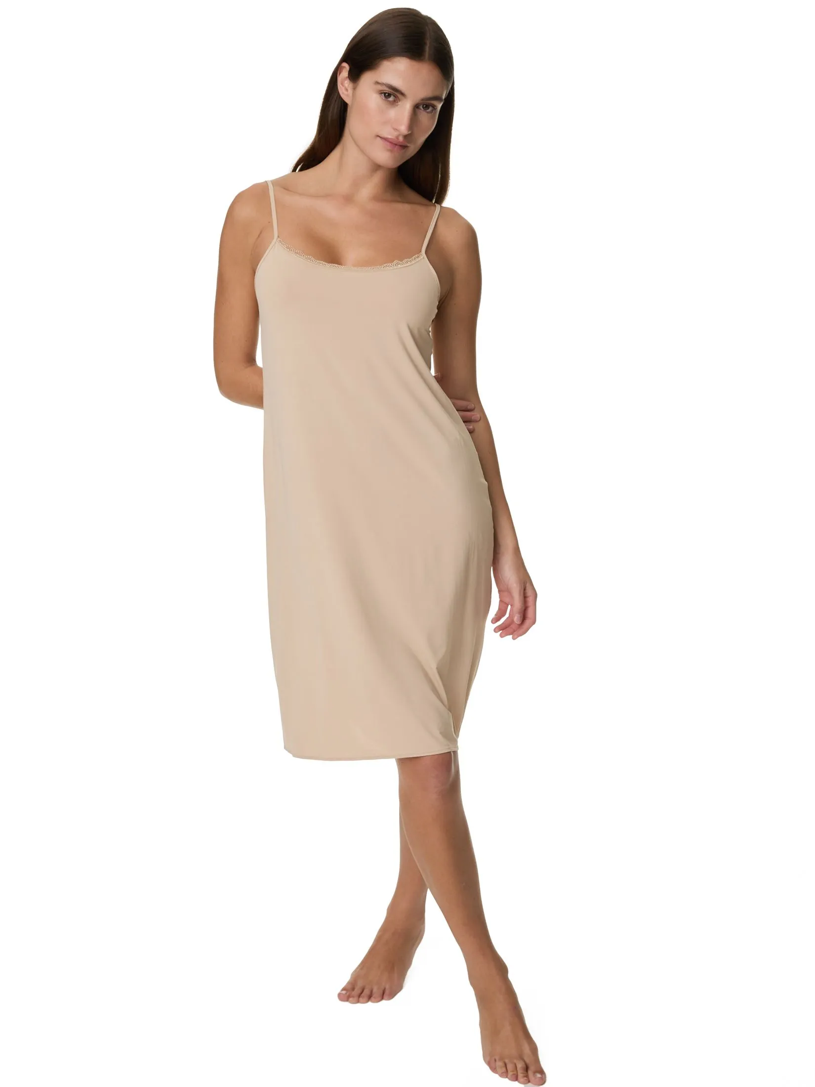 MARKS & SPENCER Women Full Slip Cool Comfort Flexifit Almond