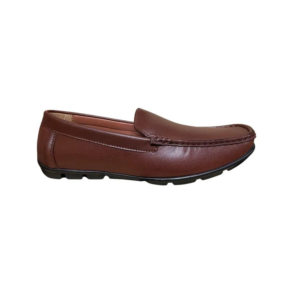 FREEWOOD SHOES Men Loafer plain-brown