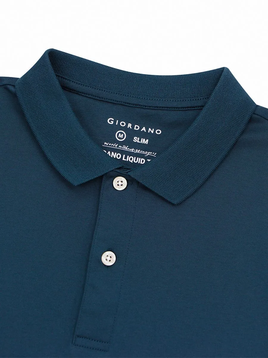 GIORDANO Men's Liquid Touch Polo Emberald Green