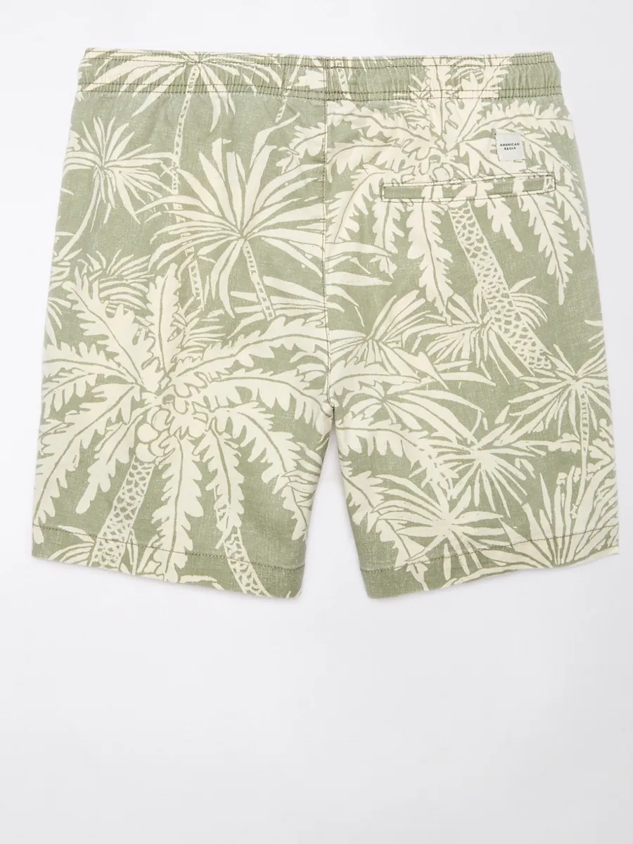 AMERICAN EAGLE MEN 7740 7 IN COTTON LINEN TREKKER 858 FRESH GREEN