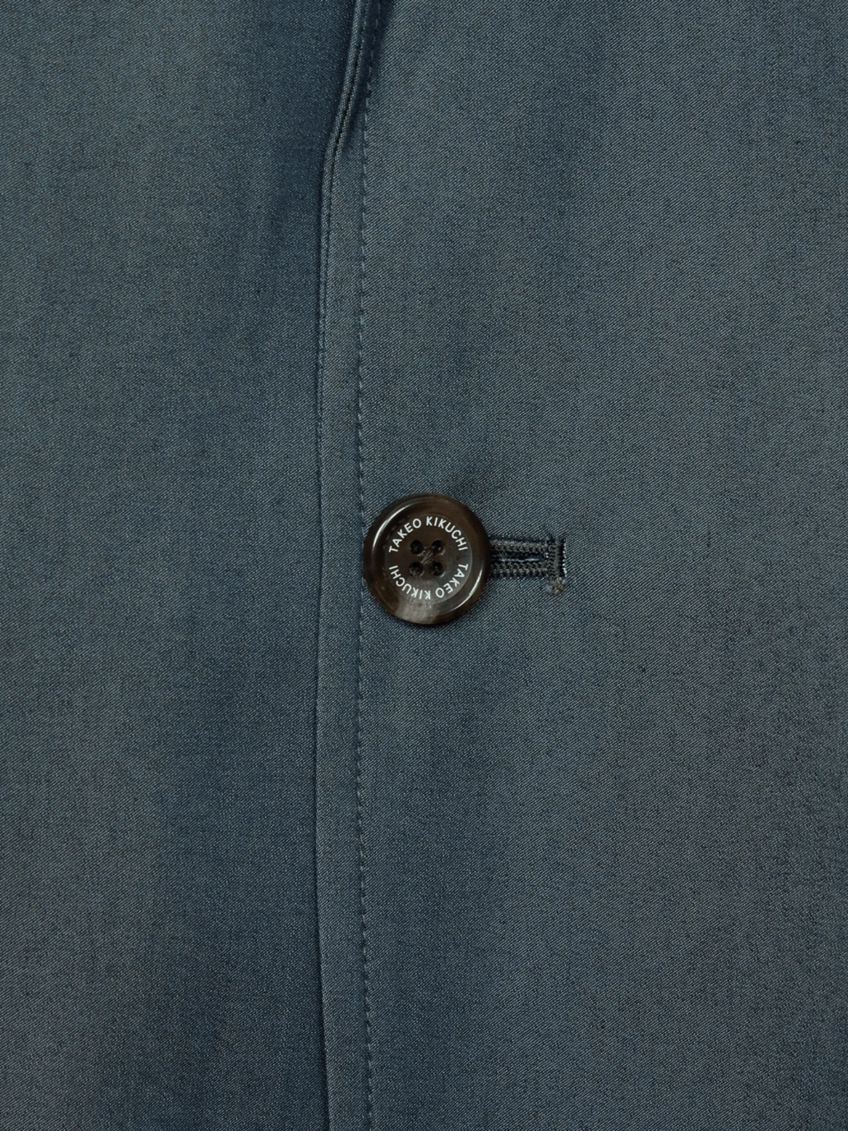 TAKEO KIKUCHI MEN GREY CS FINE SATIN STRETCH JACKET