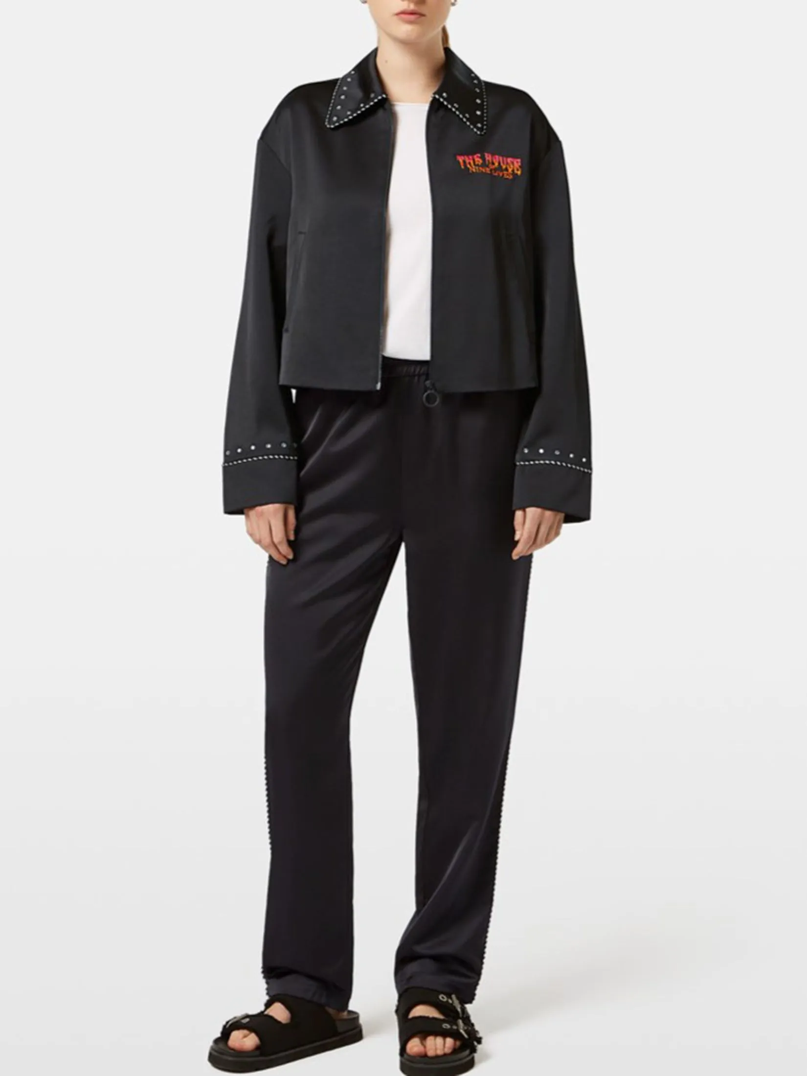 SCOTCH&SODA Women Jacket Souvenir Embroidery Black