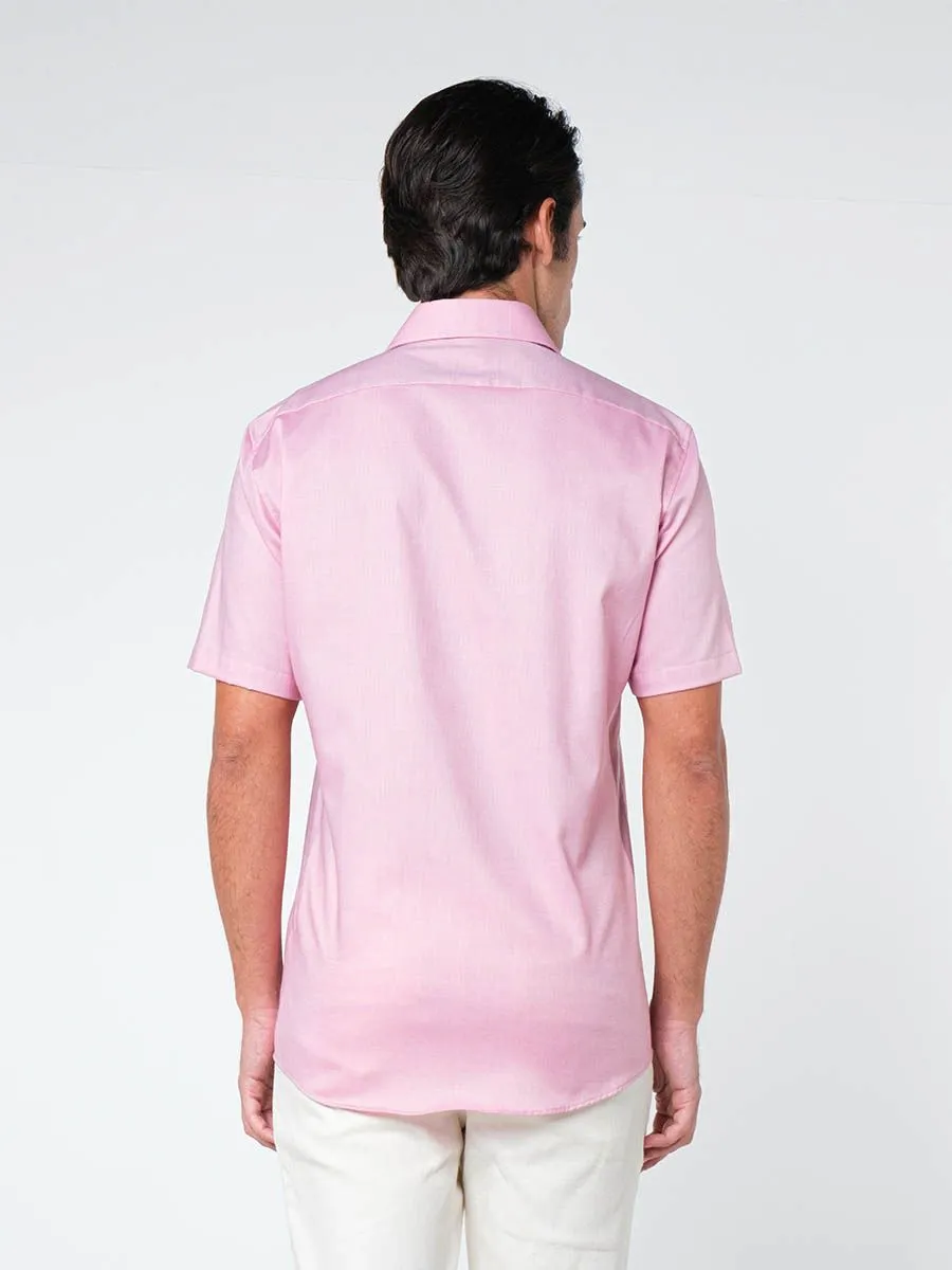 OLYMP MEN SHIRT SHORT SLEEVES CASUAL SHIRT MODERN FIT ROSE PATTERN PRINT