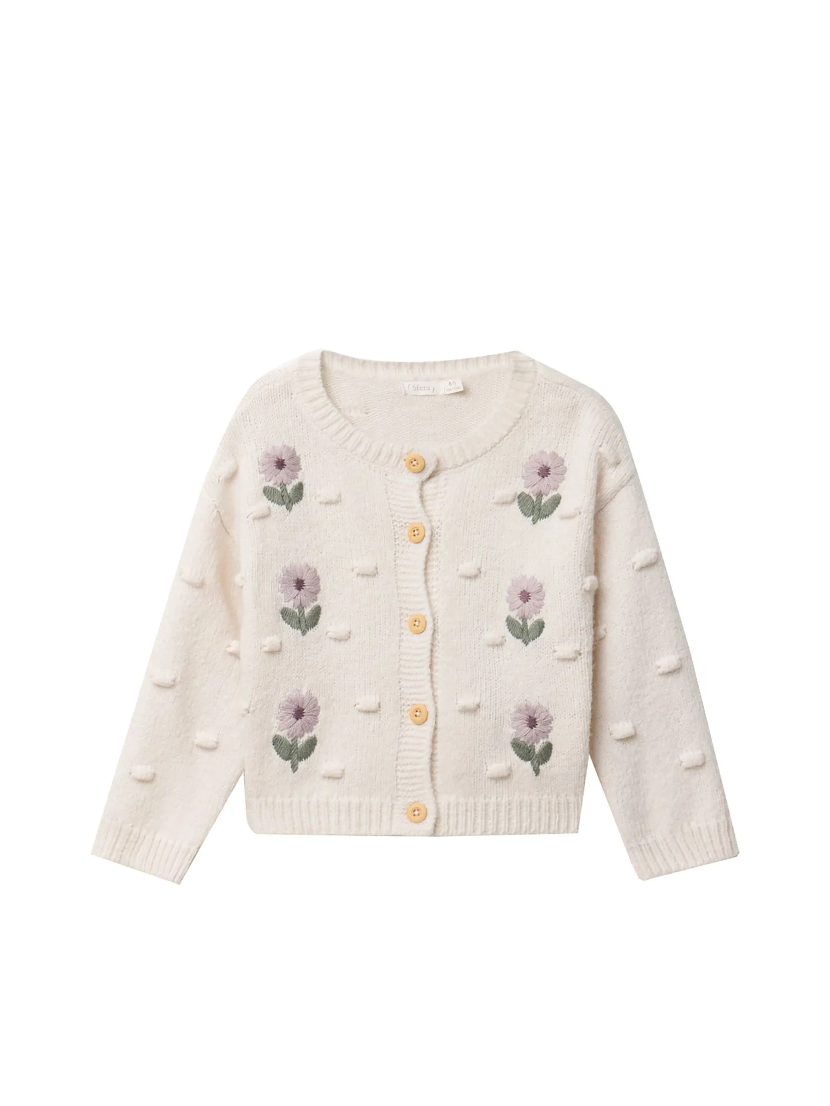 SFERA KIDS Girl Cardigan Embroidery Detail Cream