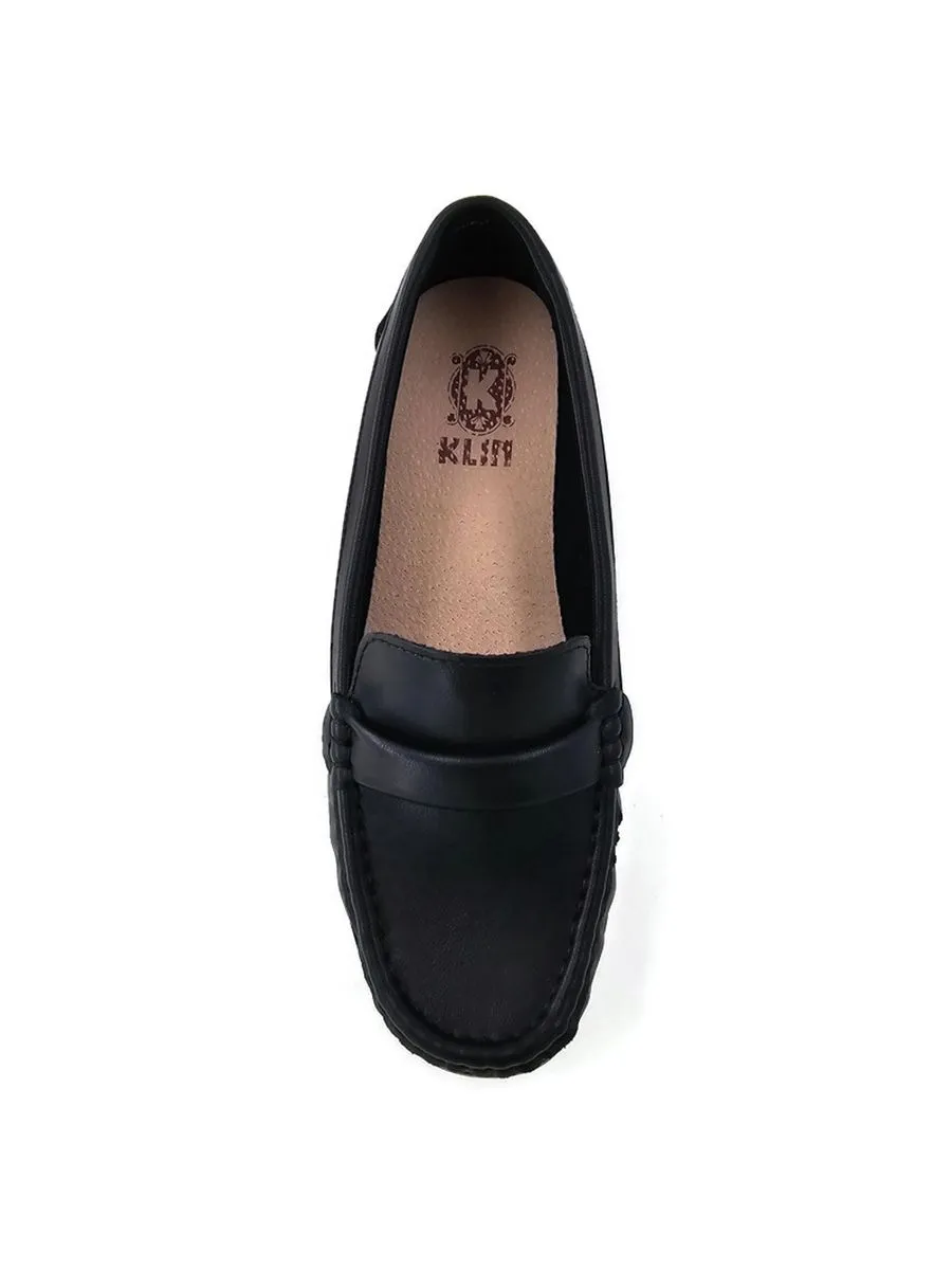 KLIN Woman Loafer Court Shoes Black