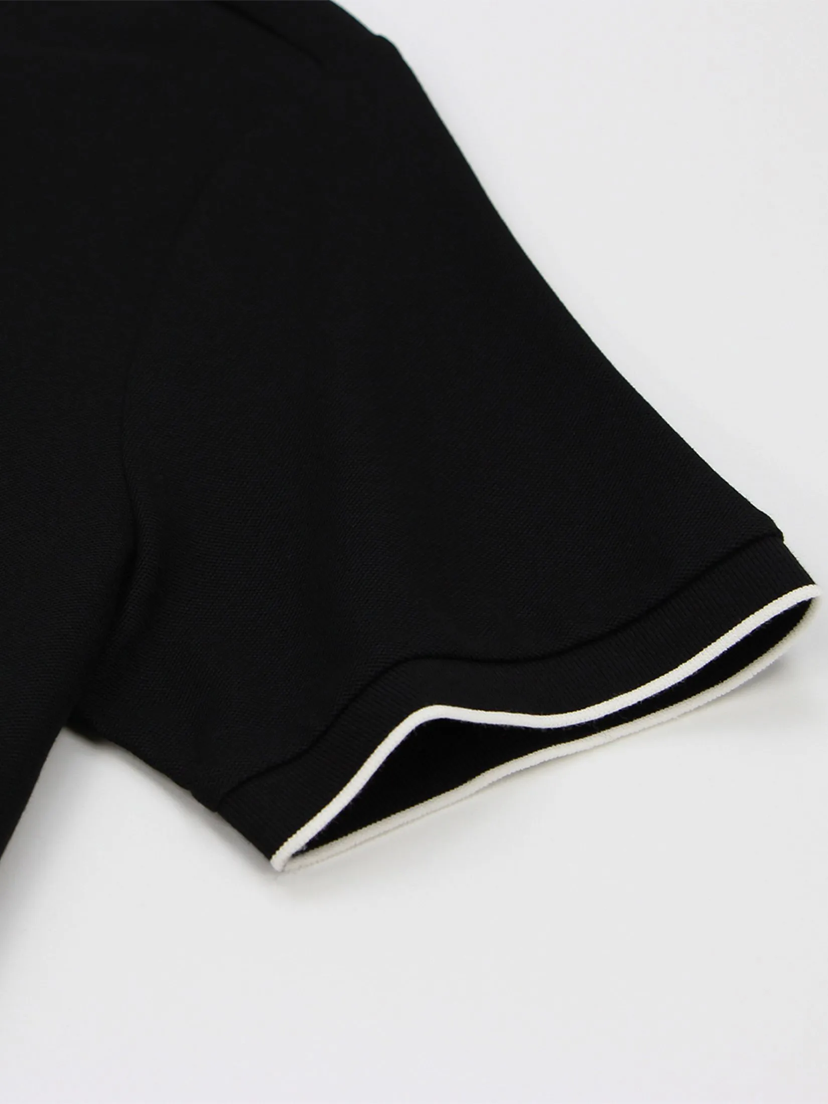 GIORDANO Beau Monde | Men's Cool Jade Solid Polo (Online Exclusive) Black