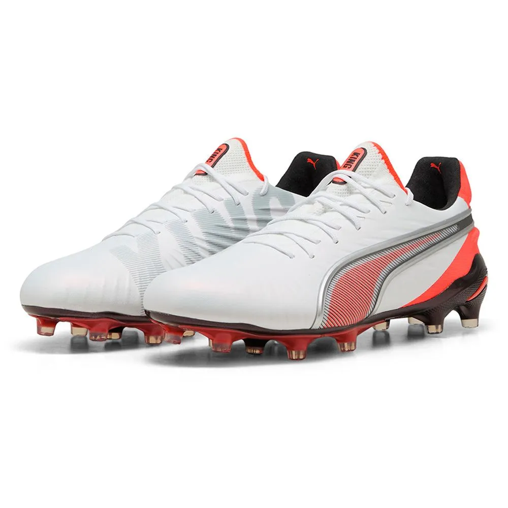 PUMA King Ultimate FG/AG Unisex Football Shoes White - PU097SH482ENTH