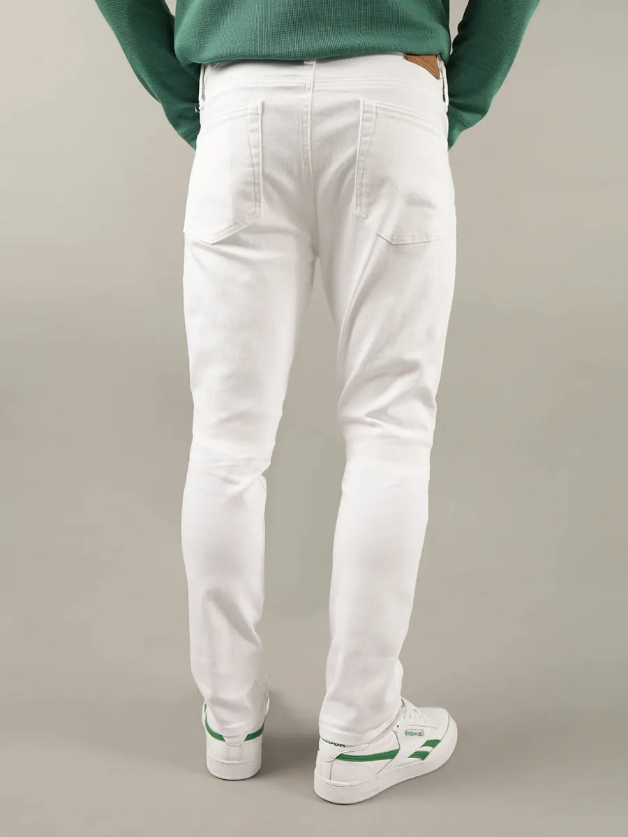 AMERICAN EAGLE MEN INTL EXCLUSIVE WHITE CLEAN SLIM FIT 100 WHITE