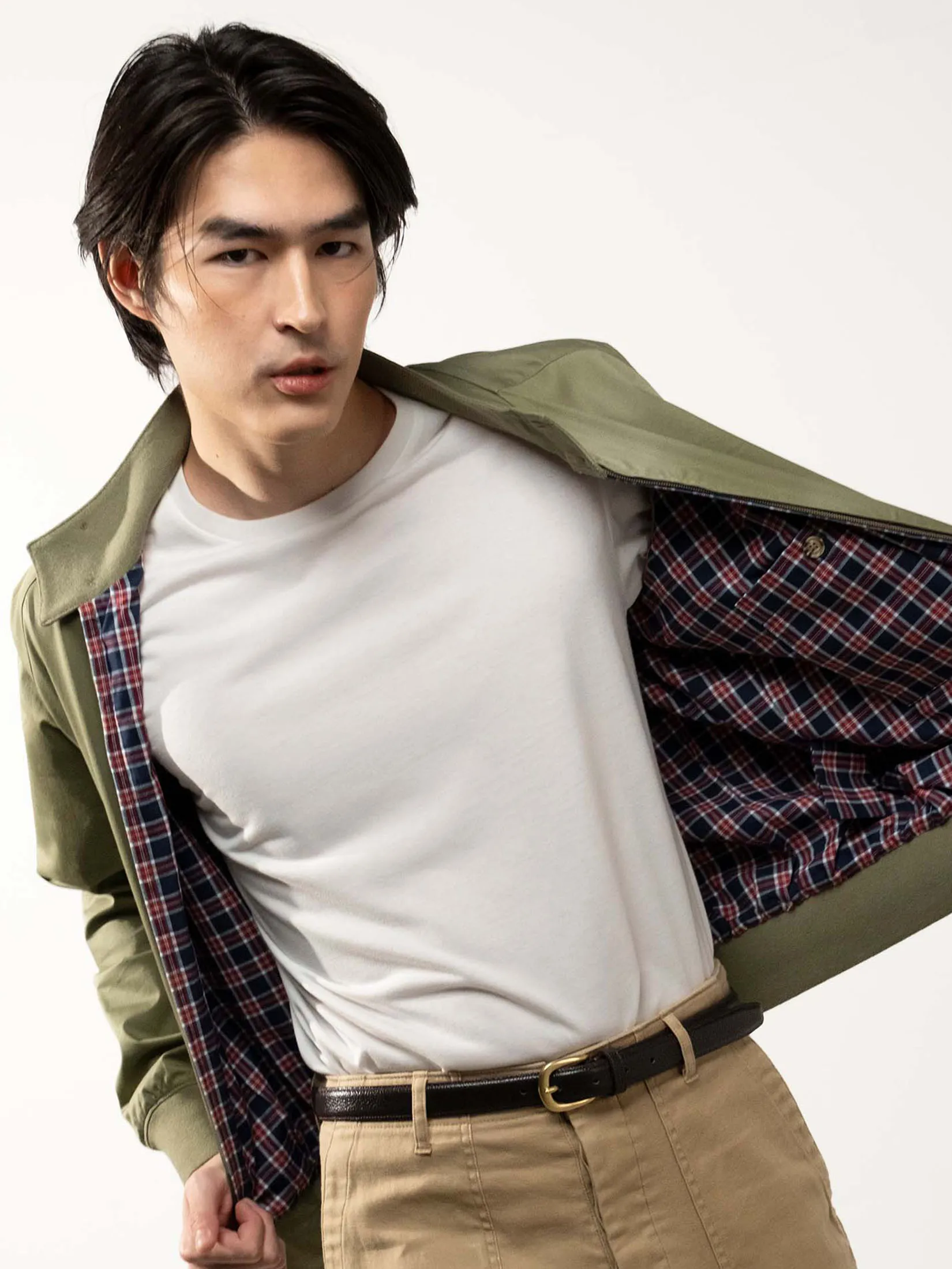 ERA-WON Harrington Jacket – Regular Fit in Green