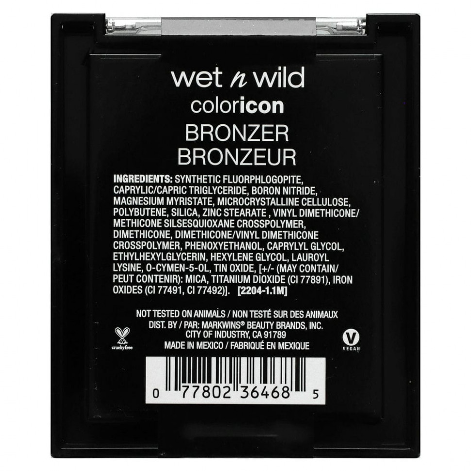 wet n wild, Color Icon Bronzer, для палм-бич, 11 г (0,38 унции)