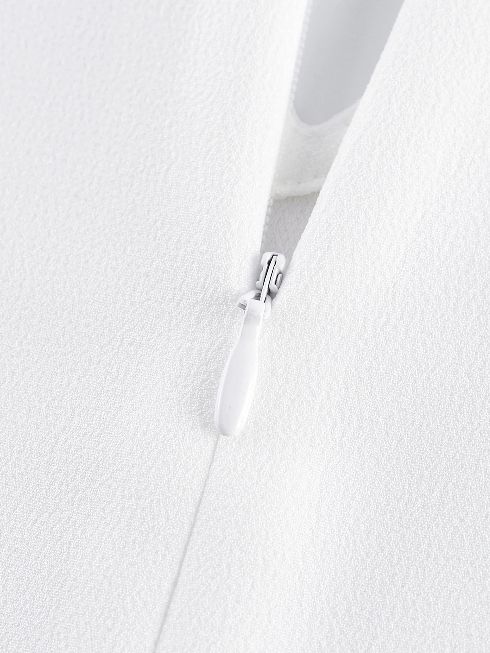 G2000 Women Clothing Crepe Ruffled Stand Collar Sleeveless Blouse  Regular Fit - Off-White