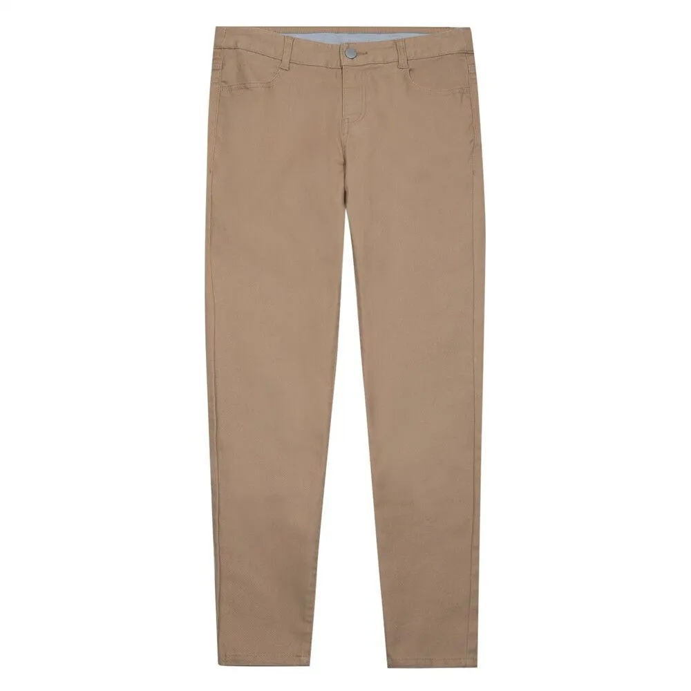 GIORDANO Khaki Women's 180 Degree Mid Rise Slim Taper Pants