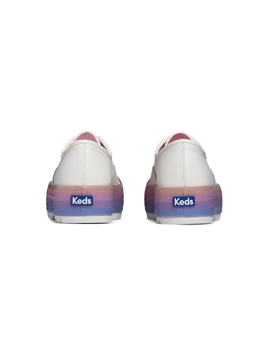 KEDS Women The Platform Lug Translucent Foxing White/Multi