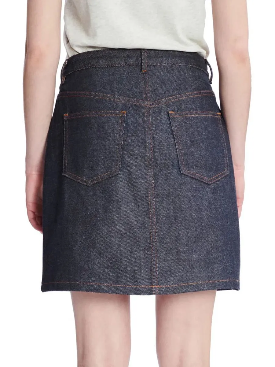 A.P.C. Women Mini Skirt Jeans