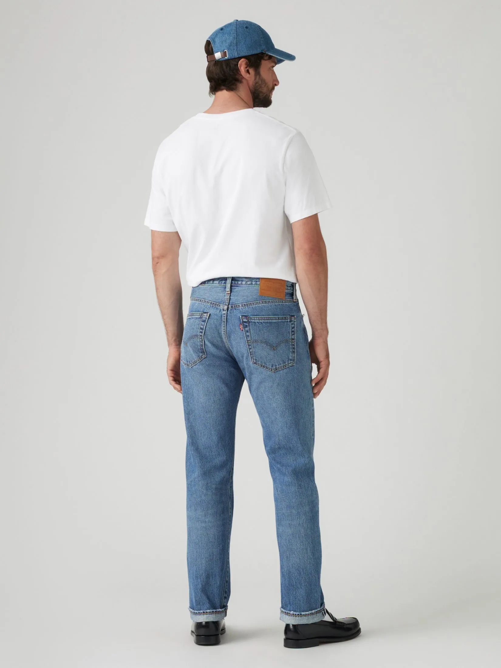 LEVI'S Men's 501 Original Selvedge Jeans Blue
