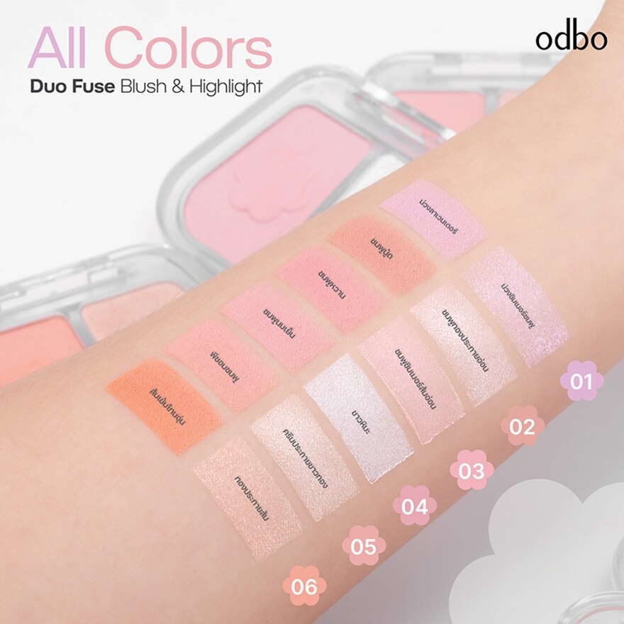 Odbo Duo Fuse Blush & Highlight 1333-3