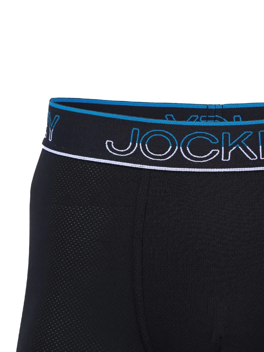 JOCKEY UNDERWEAR Men's PERFORMANCE TRUNKS BLACK