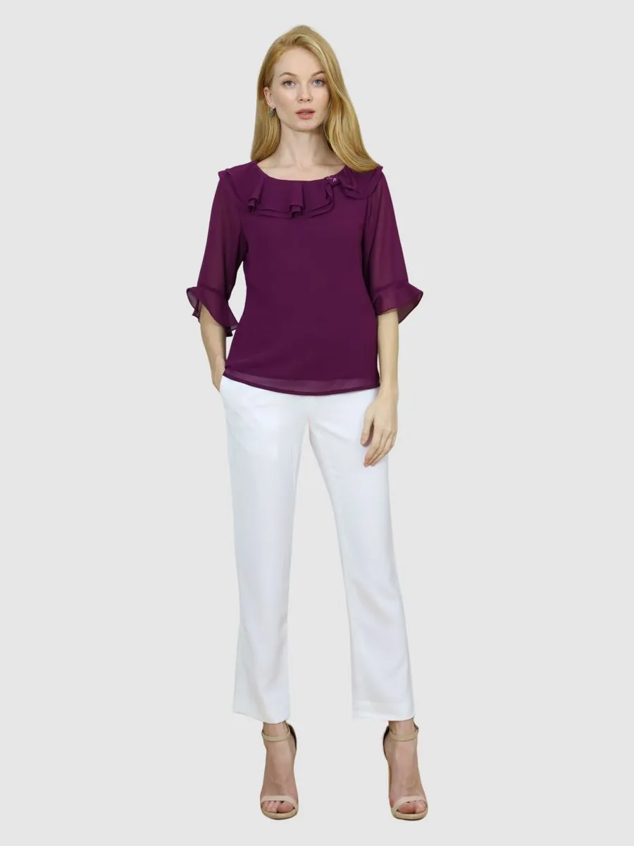 MIKIKO Women  Blouse Rachel Lace Violet