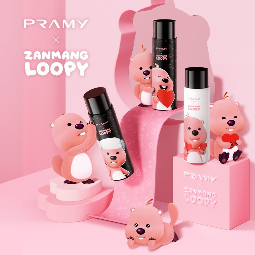 Pramy Zanmang Loopy Moisturizing Makeup Setting Spray Dewy Finish 100ml.