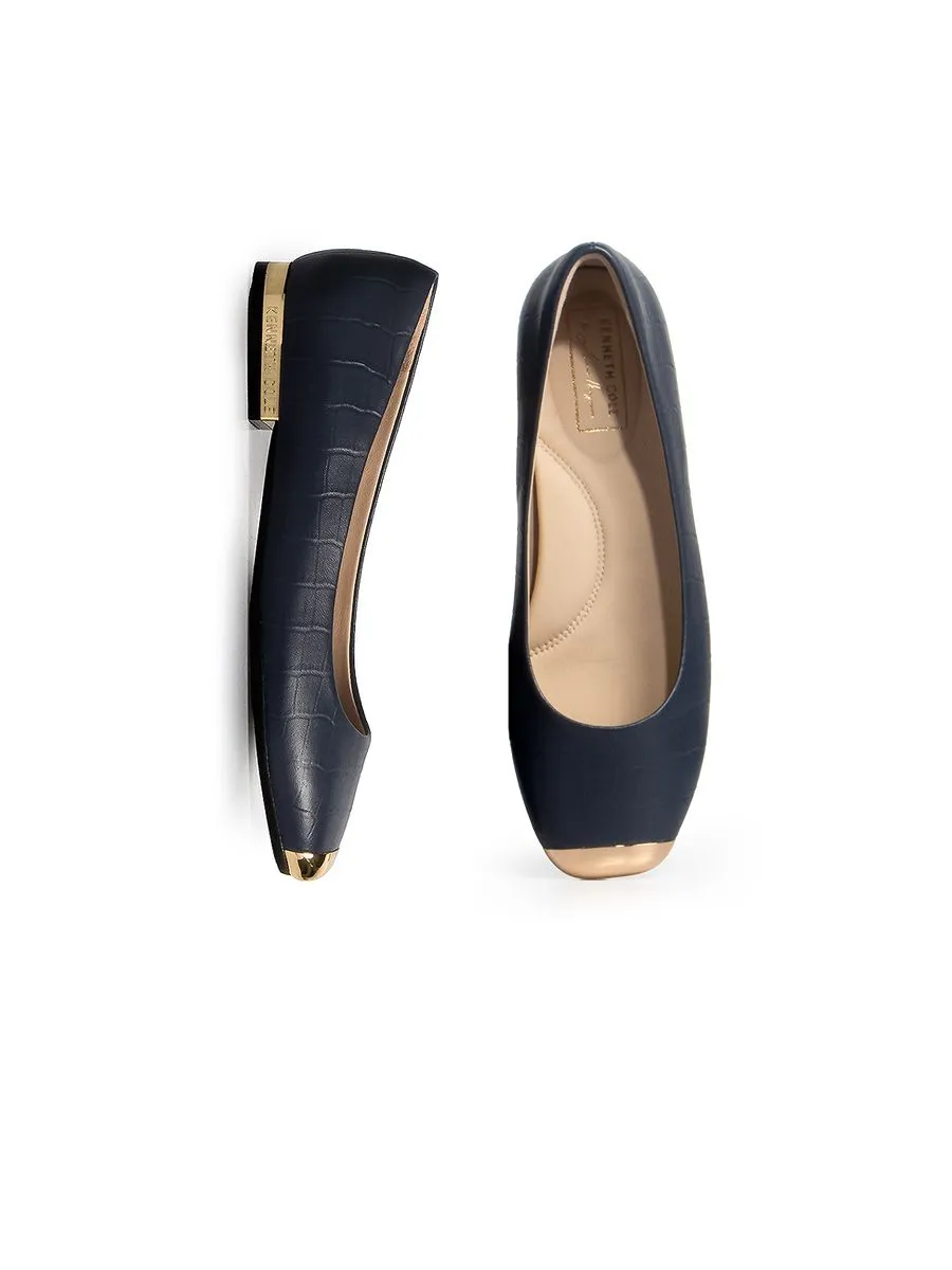 KENNETH COLE WOMEN FLATS ASTAIRE FLATS  X ANNE THONGPRASOM / INDIGO CROC