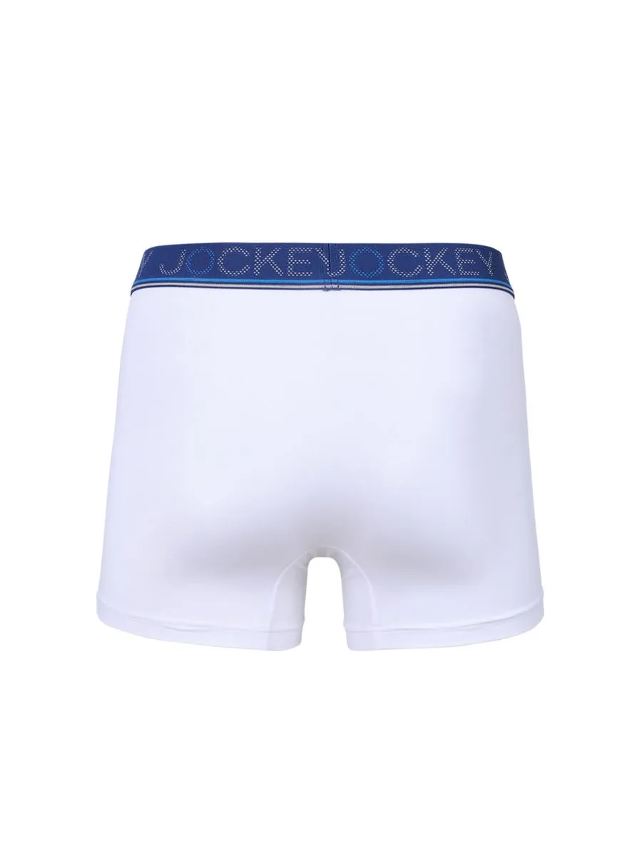 JOCKEY UNDERWEAR Men's COOLING JADE TRUNKS WHITE