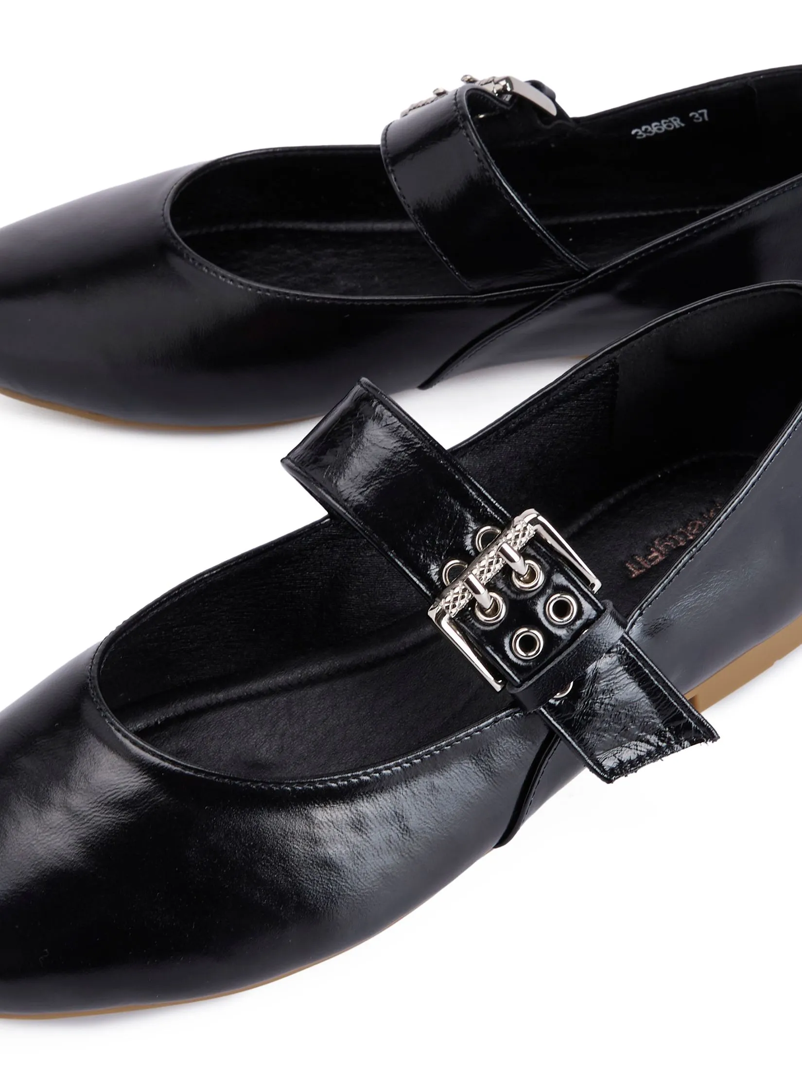 PRETTY FIT Women Mary Jane Flats Brynn Black