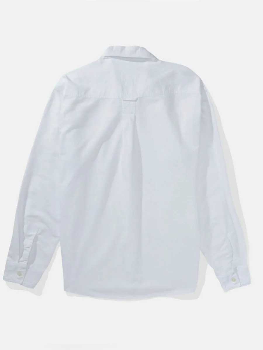 AMERICAN EAGLE MEN OVERSIZED CSC YD OXFORD SHIRT 100 WHITE