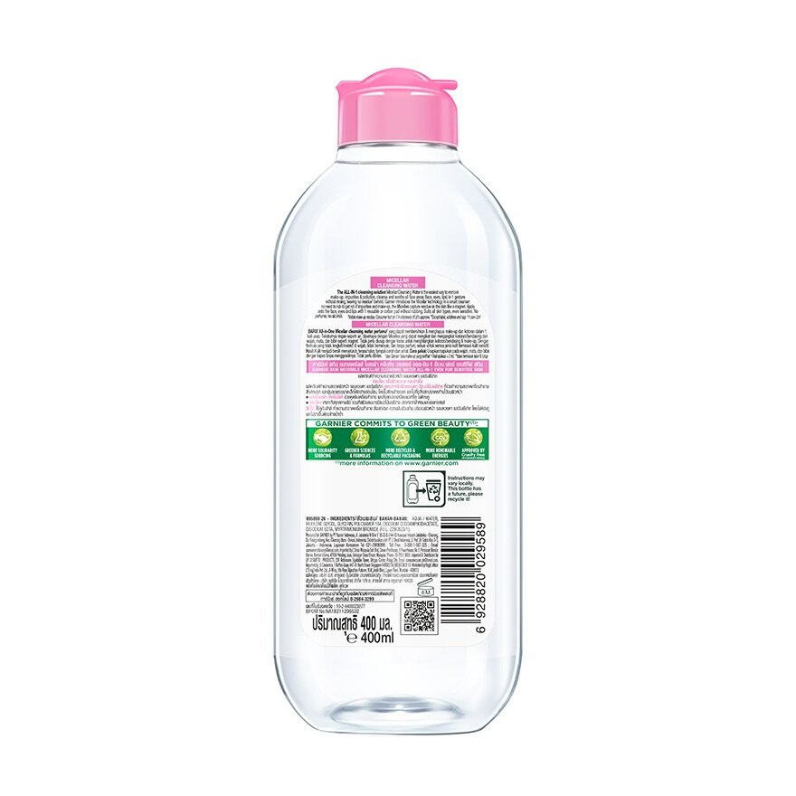 Garnier Micellar Cleansing Water All-In-1 Even For Sensitive Skin 400 Ml.