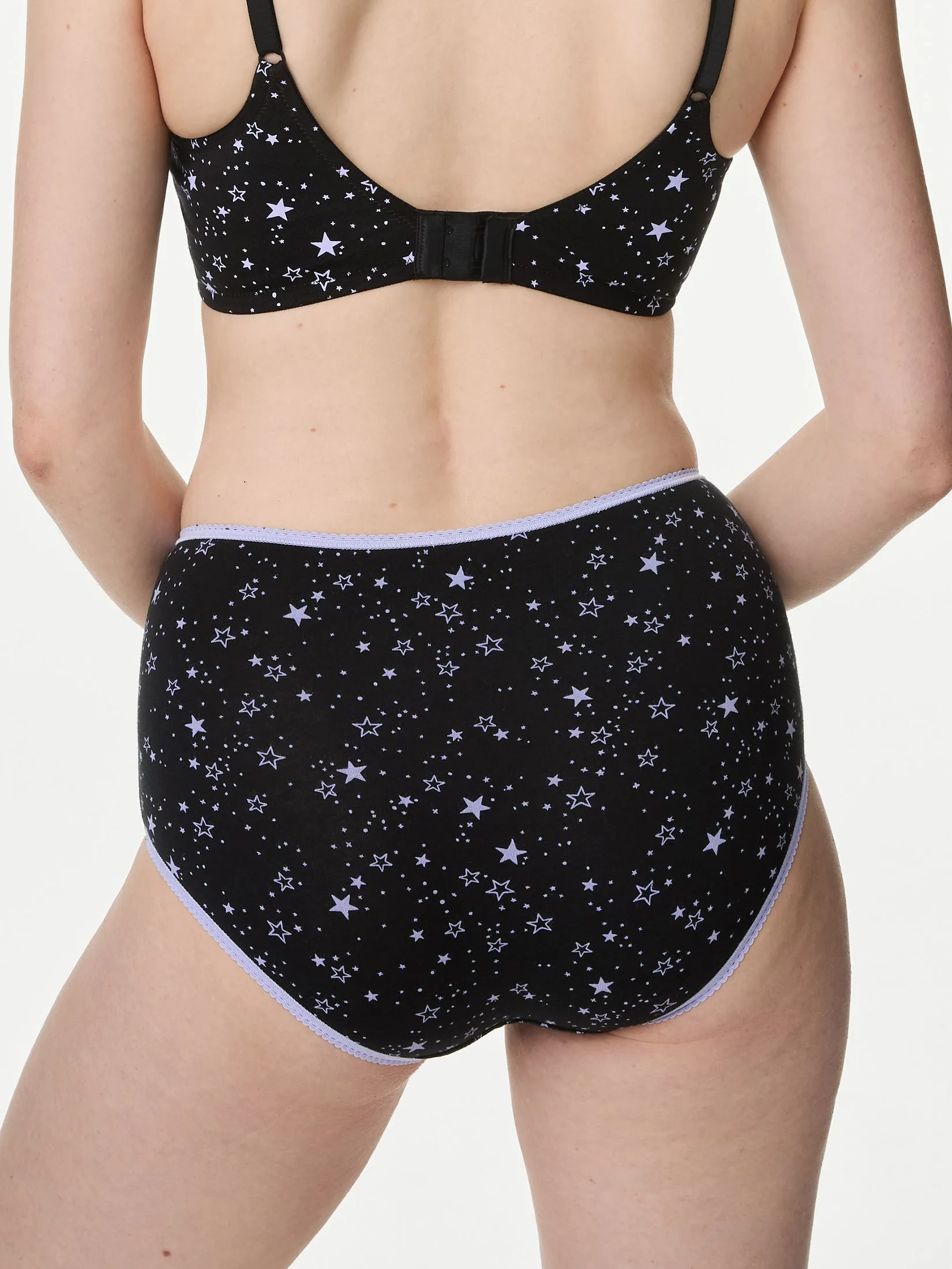 MARKS & SPENCER Women Briefs Cotton Lycra Full 5pk Multi-Color