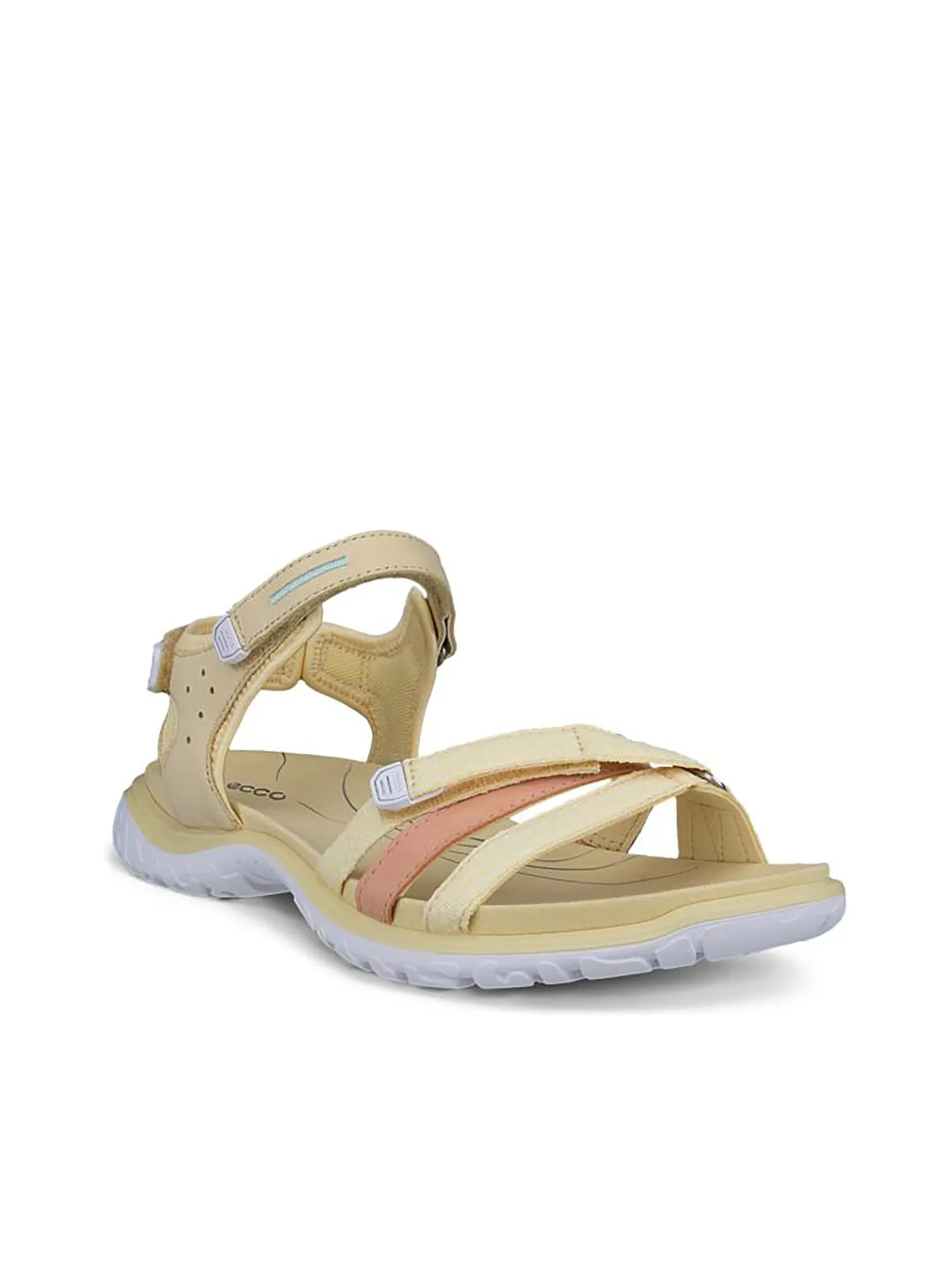 ECCO Women Sandals Offroad Roam Straw/Bright White/Dusty Peach/Straw Size - 38 EU